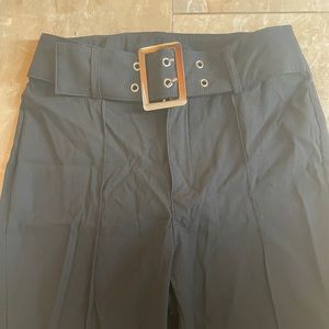VINTAGE Low rise flare black pants